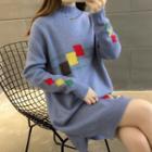Jacquard Midi Sweater Dress