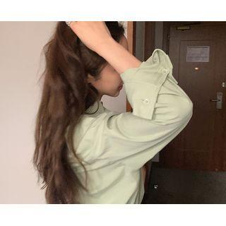 [dearest] Colored Cotton Shirt (mint Green) One Size