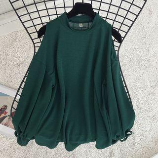 Plain Cut Out Shoulder Pullover
