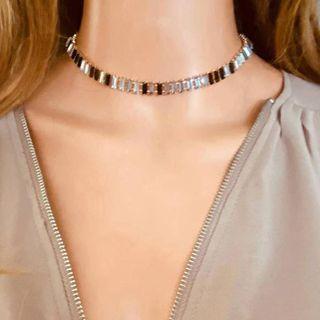 Set: Rhinestone Necklace + Bracelet
