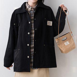 Single-breasted Long-sleeve Jacket