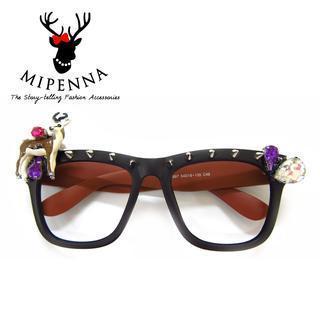 Deer Glasses With Case Black - One Size