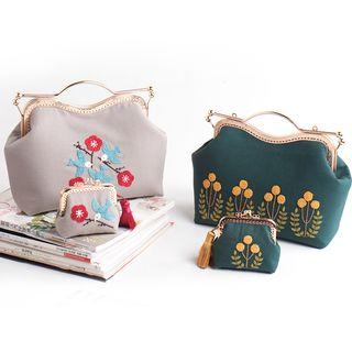 Embroidered Clipframe Pouch Diy Sewing Kit