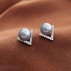 Embellished Ear Stud 1 Pair - One Size