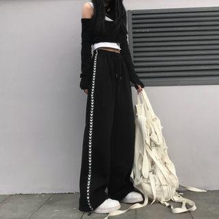Arrow Print Wide Leg Pants