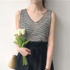Striped Loose-fit Camisole Top