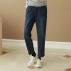 Brushed-fleece Lined Baggy-fit Jeans