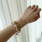Seashell Linked Bracelet Gold - One Size