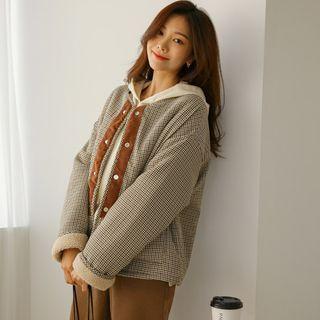 Reversible Fleece-lined Checked Jacket