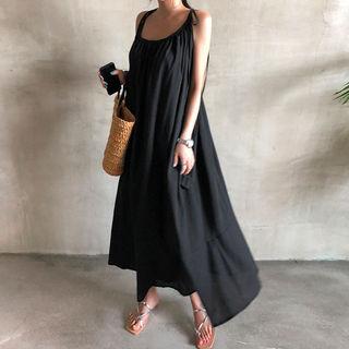 Strappy Bare-back Maxi Dress