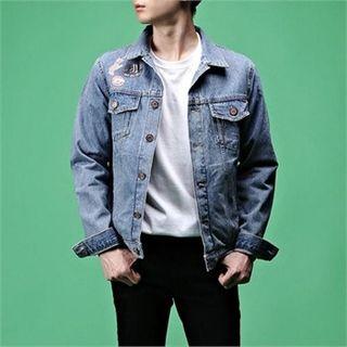 Printing Multi-pocket Denim Jacket