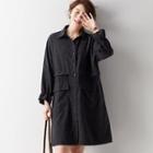 Flared-sleeve Shirtdress