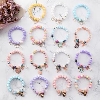 Alloy Dangle Bead Bracelet