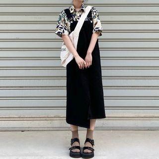 Asymmetrical Jumper Denim Dress