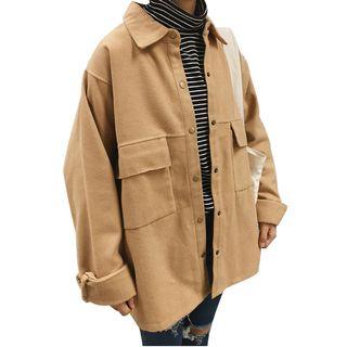 Buttoned Tweed Jacket