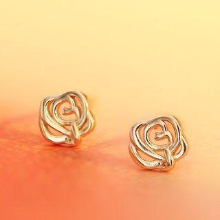 Rose Sterling Silver Earring / Gift Box / Set