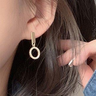 Asymmetrical Alloy Dangle Earring