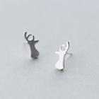 925 Sterling Silver Deer Earrings