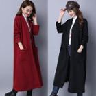 Plain Long-sleeve Coat