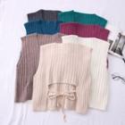 Open Tie-back Knit Vest In 7 Colors