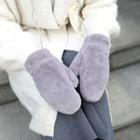 Faux Fur Mittens