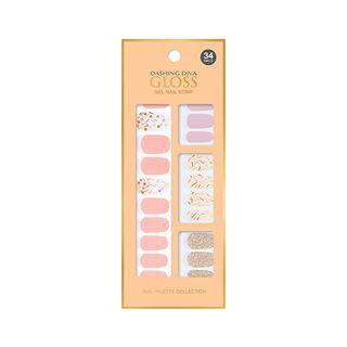 Missha - Dashing Diva Gloss Gel Nail Strip - 5 Types #14 Chiffon Fiesta