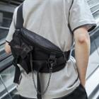 Chain Strap Lightweight Sling Bag Black - One Size