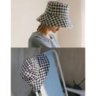 Gingham Bucket Hat Check - One Size