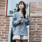 Cable Knit Sweater / Long-sleeve Shirt Dress / Set