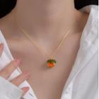 Fruit Pendant Sterling Silver Necklace Gold - One Size