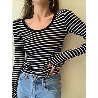 Long-sleeve Striped Long-sleeve T-shirt