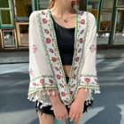 Embroidered Jacket White - One Size