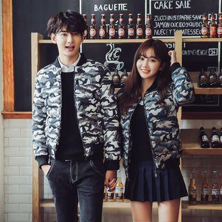 Couple Matching Camo Padded Jacket