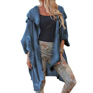 Wide-lapel Cardigan