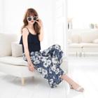 Floral Print Chiffon Jumpsuit
