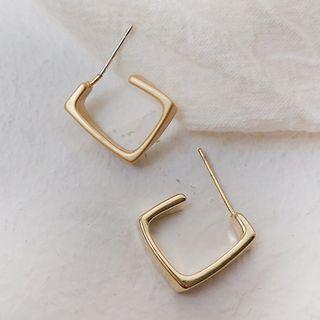 Alloy Open Square Earring