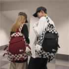 Checkerboard Nylon Backpack / Bag Charm / Set (various Designs)