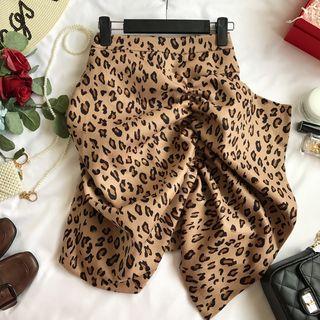 Animal Print A-line Skirt