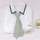 Avocado Embroidered Short-sleeve Shirt White - One Size