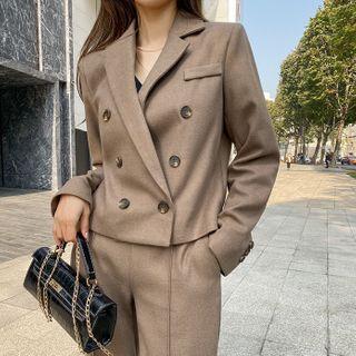 Winter Suit Double-breasted Blazer