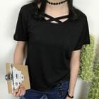 Strappy Neckline T-shirt