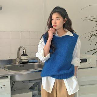 Brushed Woolen Knit Vest