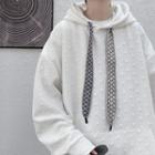 Pattern Embroidered Hoodie