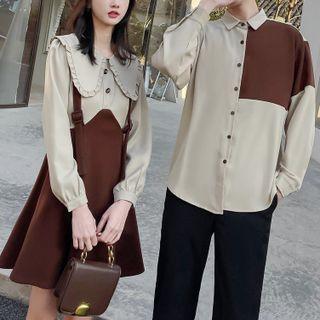 Couple Matching Two Tone Dress / Pants / Shirt