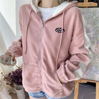 Two Tone Zip-up Hoodie