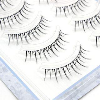 False Eyelashes - 720 Set Of 5 Pair - Black - One Size