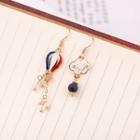 Non-matching Cloud & Hot Air Balloon Dangle Earring As Shown In Figure - One Size