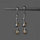 Polished Alloy Drop Earring 1 Pair - Silver - One Size
