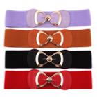 Bow-accent Buckle Elastic Belt