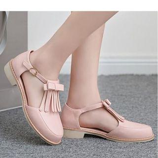 Bow Fringe Sandals